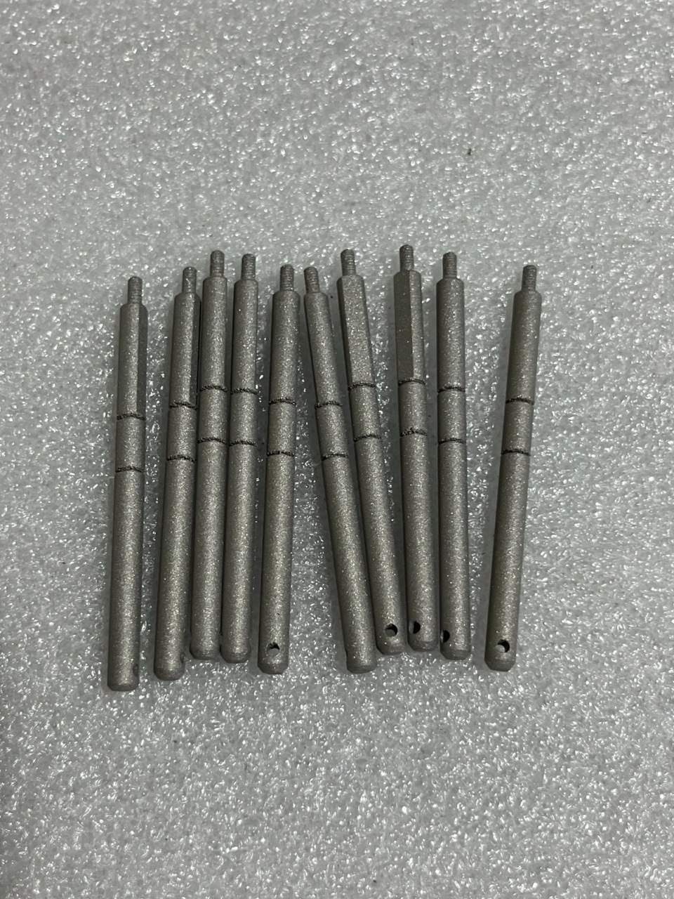 Batch of precision metal 3D printed pins